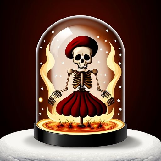 Skeleton in a Snow Globe