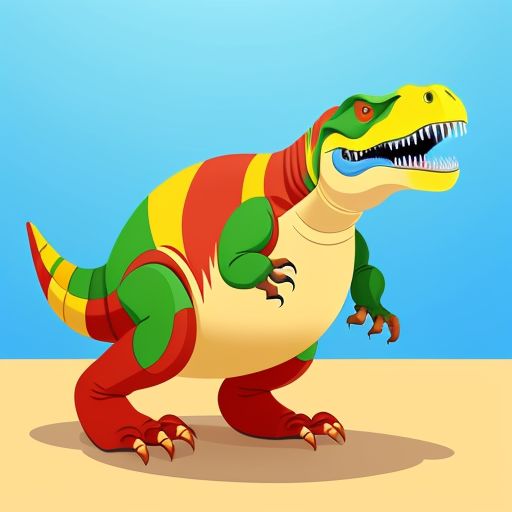 Colourful T-Rex