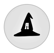 Arcanist Logo (witch's hat with capital letter 'A')