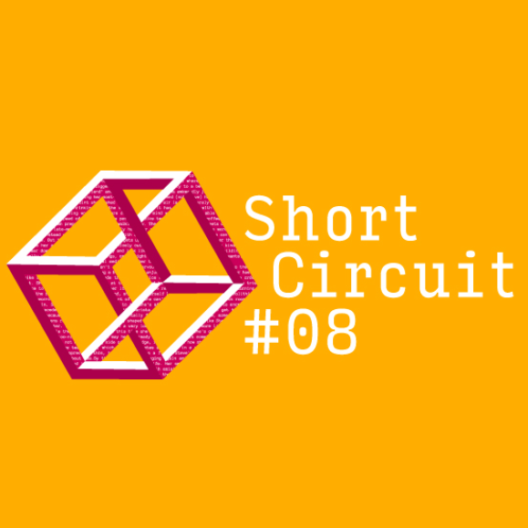 Short Circuit #08
Orange background, cube design